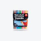 MICADOR TWISTAZ COLOURFUN  JUMBO CRAYONS 12 COLOURS